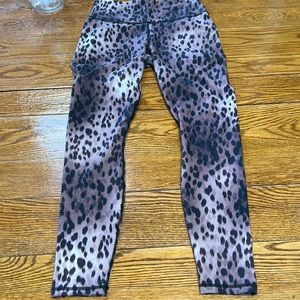 Fabletics cheetah print Power Hold style leggings.  Size Medium.